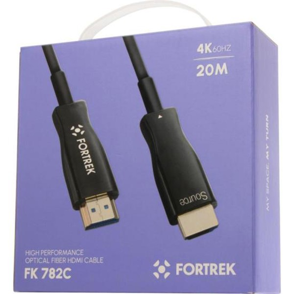 Cabo HDMI Fibra Óptica 4k FK 782C 20m Fortrek