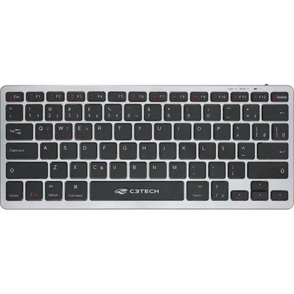Teclado C3Tech K-BT50BK Bluetooth Recarregável
