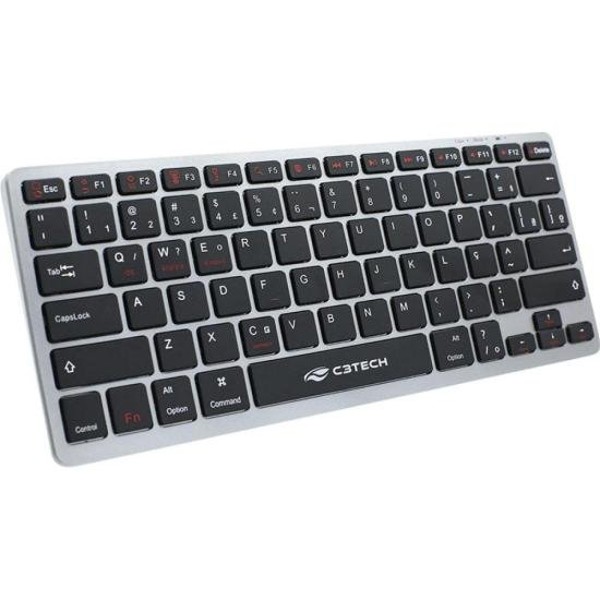 Teclado C3Tech K-BT50BK Bluetooth Recarregável