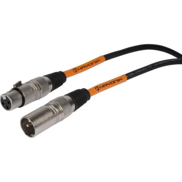 Cabo Para Microfone Player XLR(F) x XLR(M) 10m Preto Hayonik