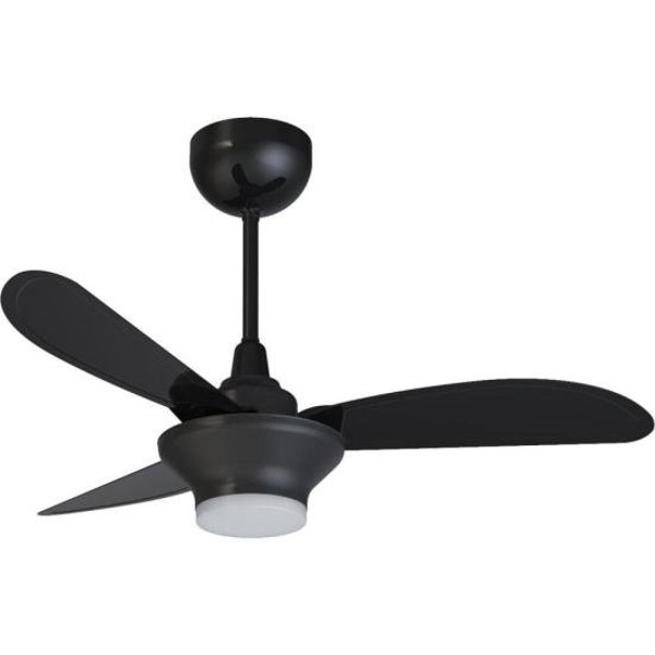 Ventilador de Teto Ventisol Mistral 3 Pás Preto Bivolt