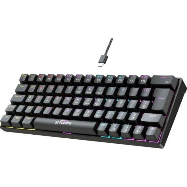 Teclado Gamer Mecânico Fortrek Gravity 65 Compact Switch Outemu Red