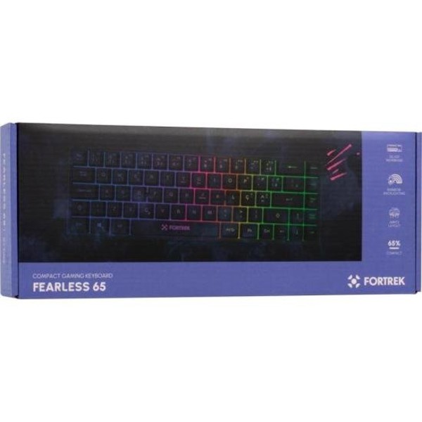 Teclado Gamer Fortrek Fearless 65 Compact Preto