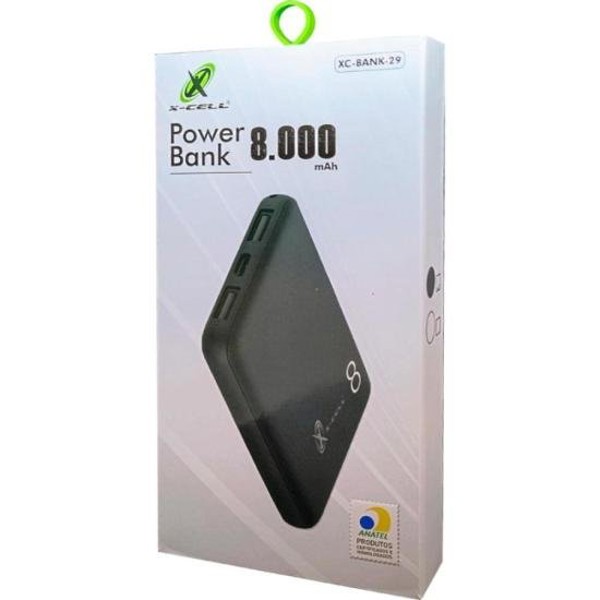 Carregador Power Bank 8000 XC-BANK-29 Flex