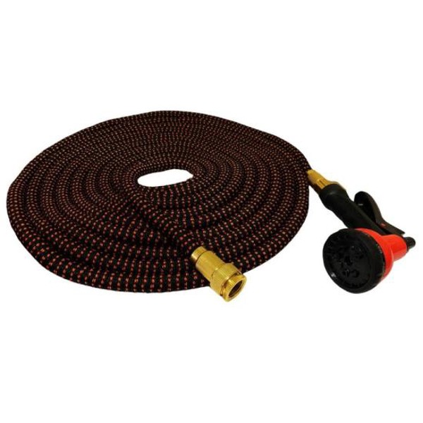 Mangueira Poliéster 15 Metros KM315CLP Preta/Laranja Kepper