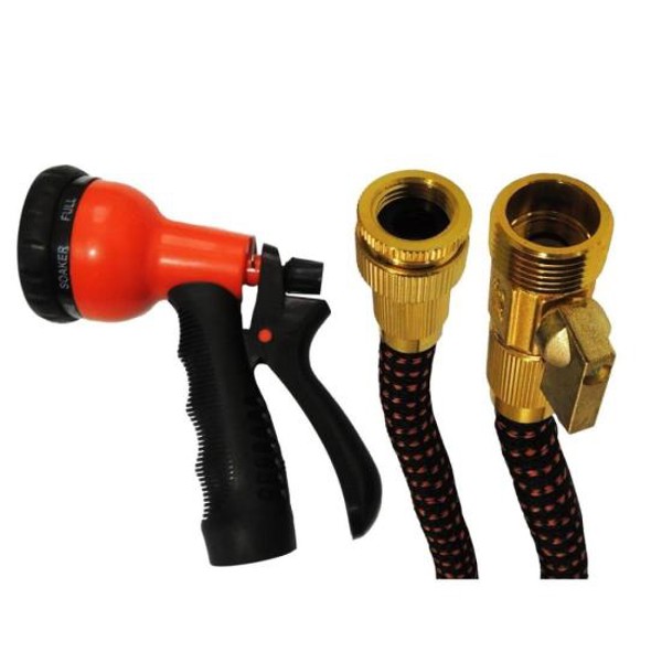 Mangueira Poliéster 15 Metros KM315CLP Preta/Laranja Kepper