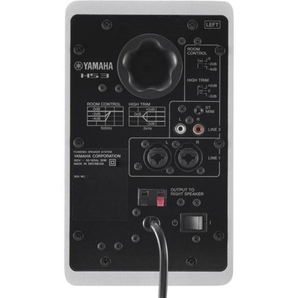 Monitor de Referência Para Estúdio Yamaha HS3 Branco (PAR)