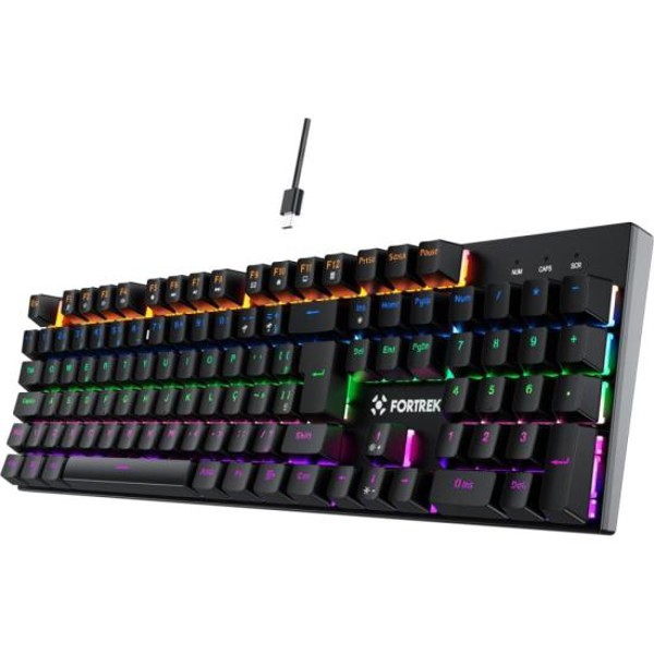 Teclado Gamer Mecânico Fortrek Gravity 100 Fullsized Switch Outemu Red