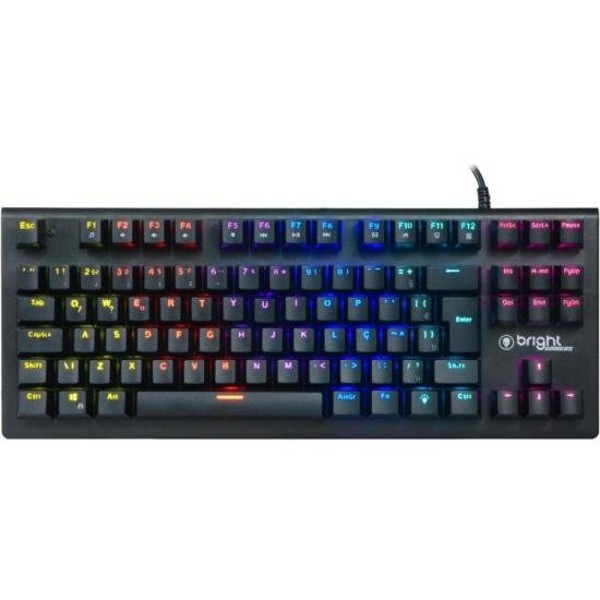 Teclado Gamer Mecânico Bright GTC561 Preto