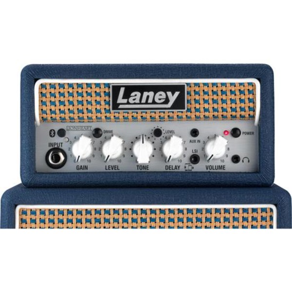 Mini Amplificador Para Guitarra Laney Ministack-B-Lion Azul