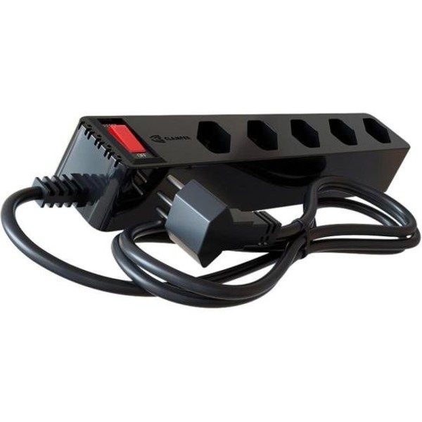 Filtro de Linha Com Proteção DPS 3P Energia 5 Clamper Preto