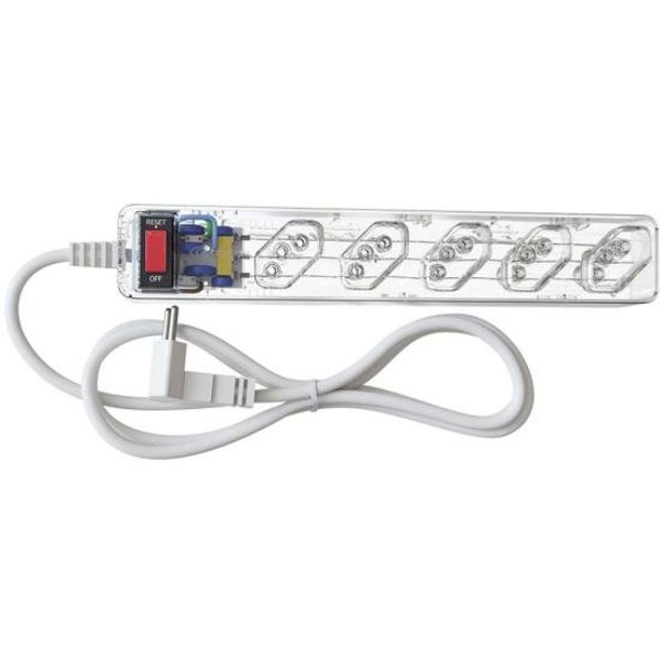 Filtro de Linha Com Proteção DPS 3P Energia 5 Clamper Transparente