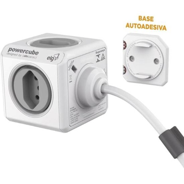 Adaptador Benjamim Múltiplo Powercube PWC-X4U/3M Bivolt ELG
