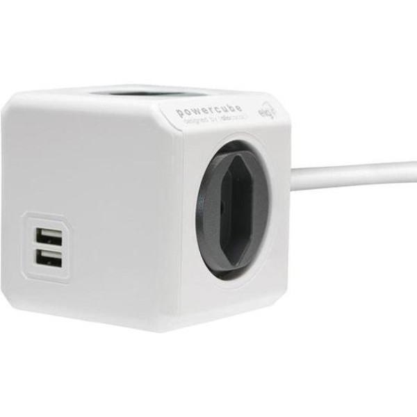 Adaptador Benjamim Múltiplo Powercube PWC-X4U/3M Bivolt ELG