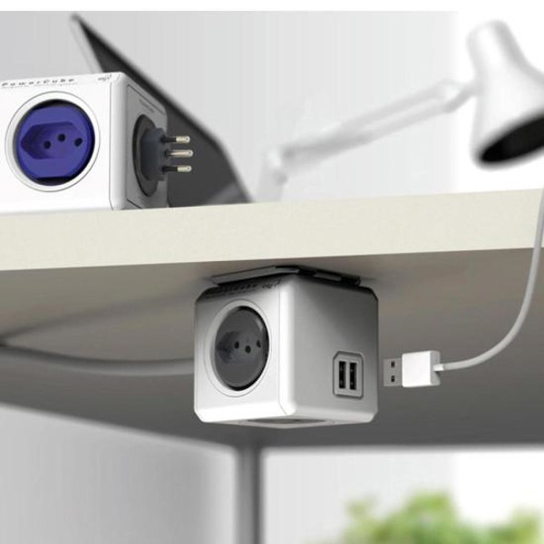 Adaptador Benjamim Múltiplo Powercube PWC-X4U/3M Bivolt ELG