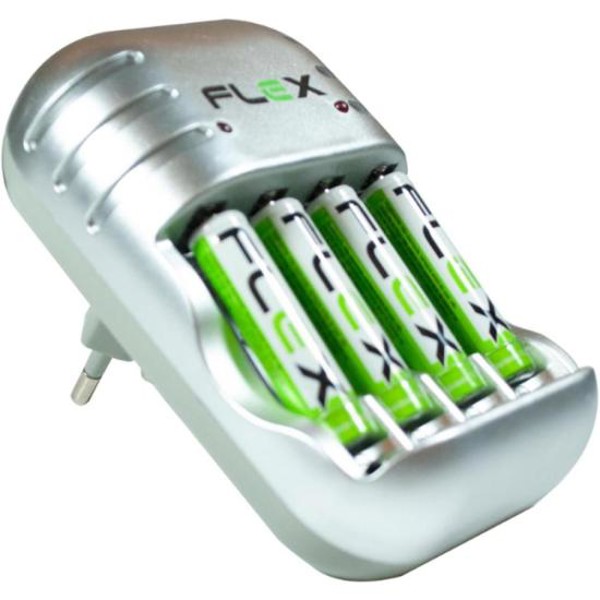 Carregador de Pilhas AA/AAA/9V FXC03AAA Bivolt Flex
