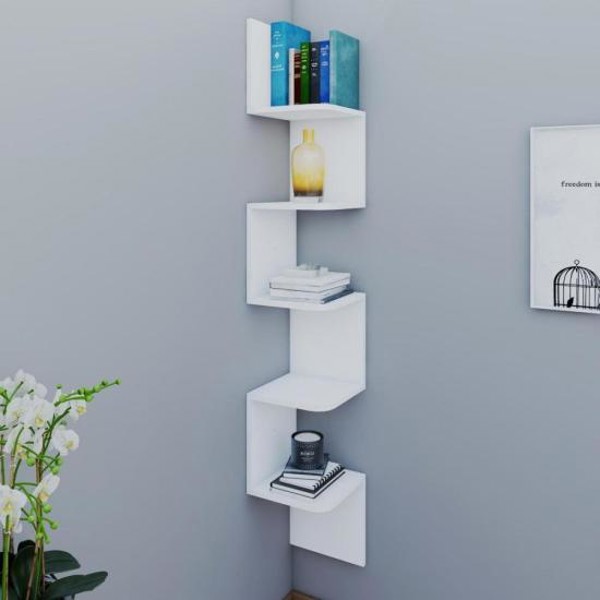 Estante de Canto Multivisão Branco