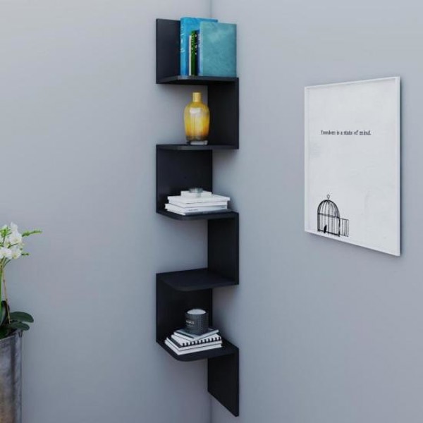 Estante de Canto Multivisão Preto