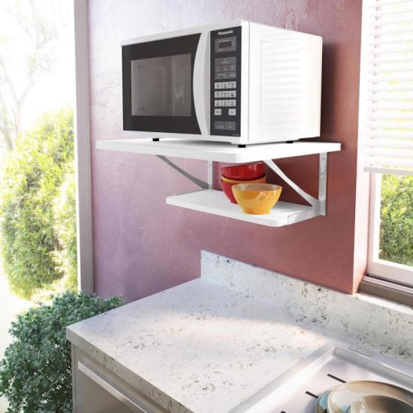 Kit Prateleiras Decore Multivisão Branco