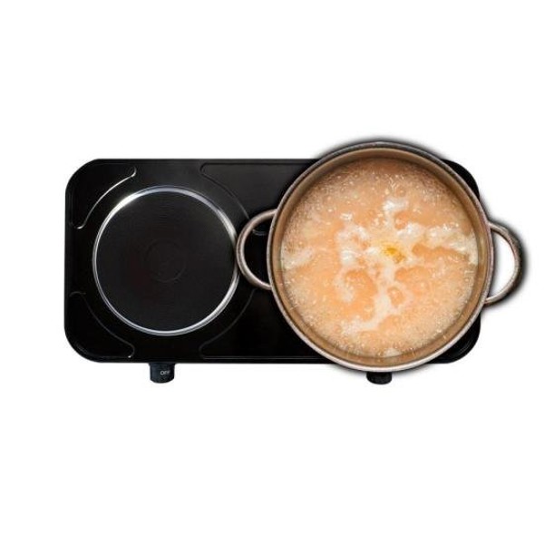 Fogão Elétrico De Mesa Agratto FMP-02 2 Pratos Preto 220v