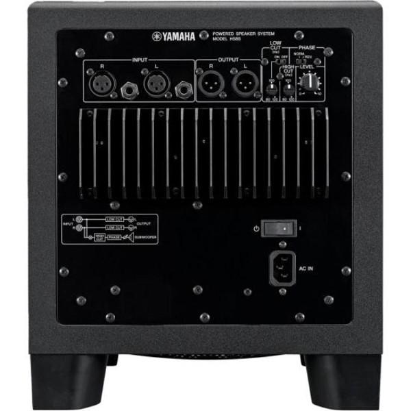 Subwoofer Monitor de Referência Para Estúdio Yamaha HS8S 150W Preto