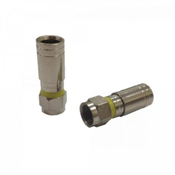 Conector F de Compressão RG6 CFMP0002 STORM - PCT / 100