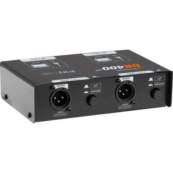 Direct Box Passivo Duplo Hayonik DB400-2 Preto