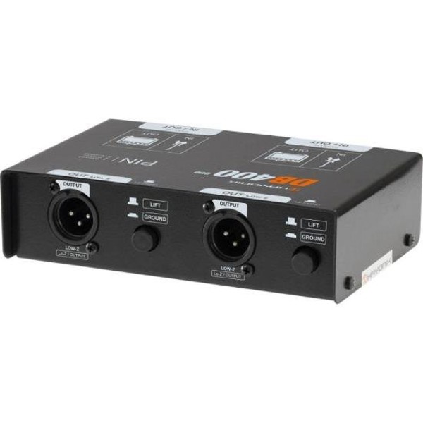 Direct Box Passivo Duplo Hayonik DB400-2 Preto