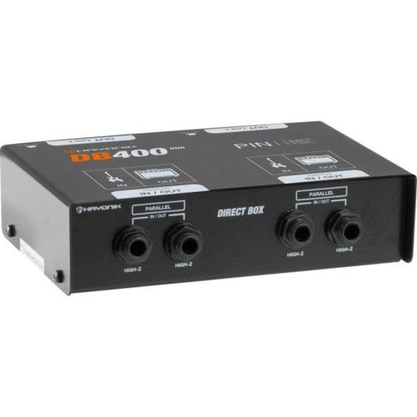Direct Box Passivo Duplo Hayonik DB400-2 Preto