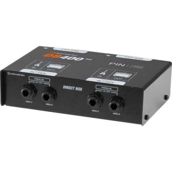 Direct Box Passivo Duplo Hayonik DB400-2 Preto
