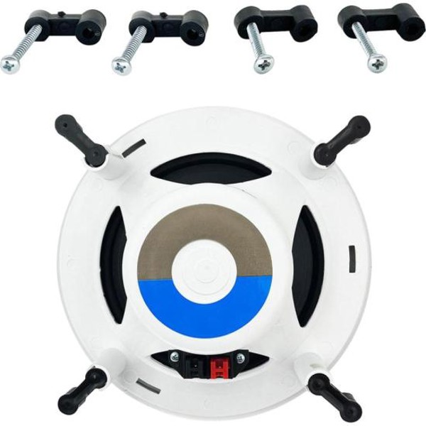 Kit Arandela 6" Leson 2LSREDBR 70W RMS Redonda Branca - PAR / 2