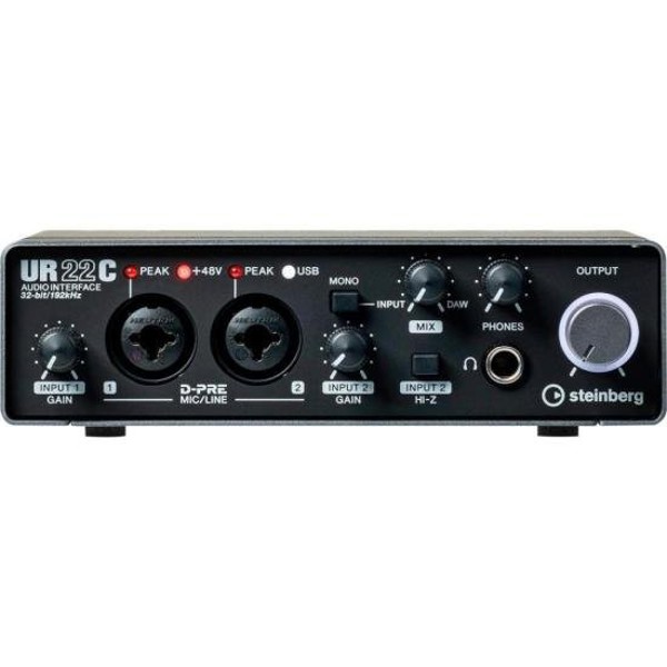 Interface de Áudio Steinberg Yamaha UR22C Preta