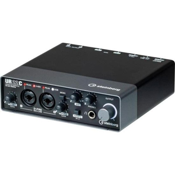 Interface de Áudio Steinberg Yamaha UR22C Preta