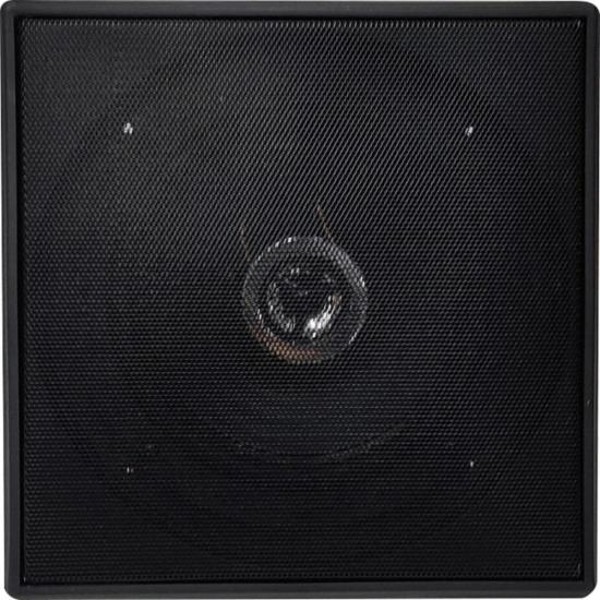 Kit Arandela 6" Leson 2LSQUADPT 70W RMS Quadrada Preta - PAR / 2