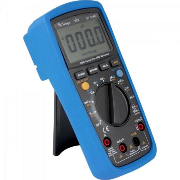 Multímetro Digital Minipa ET1649 Preto/Azul