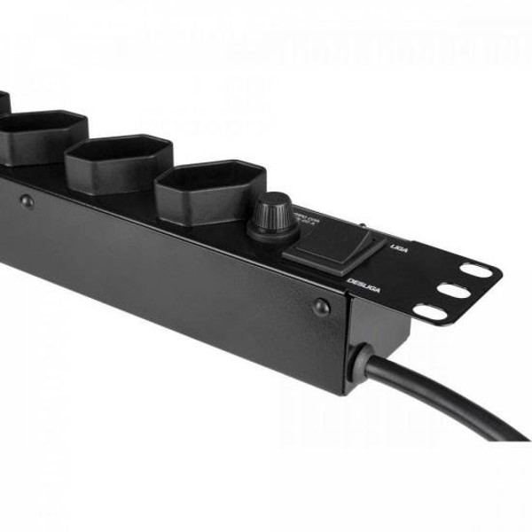 Régua de Tomadas Hayonik RT820A 8 Tomadas 20A 19"