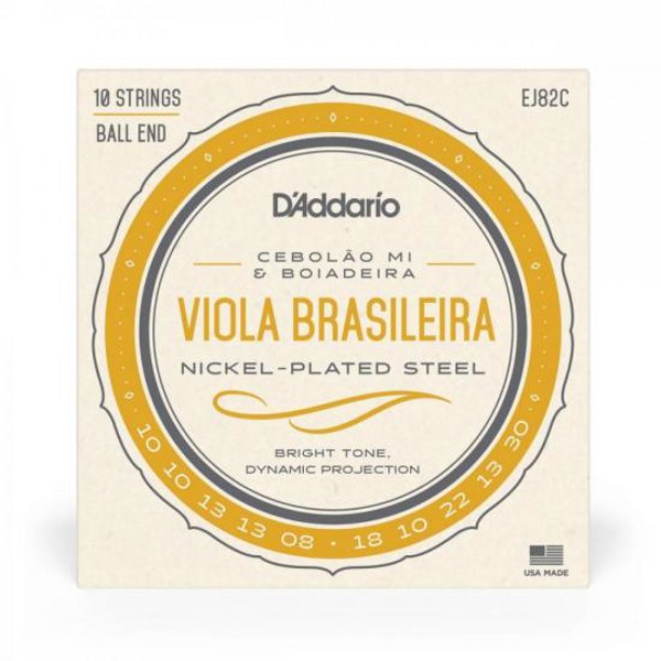 Encordoamento Para Viola Brasileira Cebolão MI/Boiadeira EJ82C D Addario