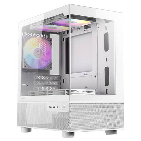 Gabinete Gamer Antec Cx200m Rgb Elite Branco Lateral De Vidro Micro-atx/itx - 0-761345-10026-7