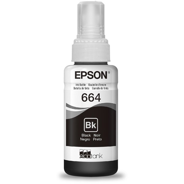 Kit 2 Garrafas De Tinta Epson Preto 70ml - T664120-2p