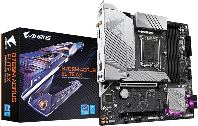 Placa Mae Gigabyte Intel Lga (1700) Ddr5 Micro Atx - B760m Aorus Elite 1.2