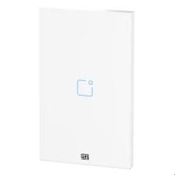 Interruptor Touch Inteligente 1 Botao Wi-fi 10a + Rf Com Placa 4x2 Weg Home Branco