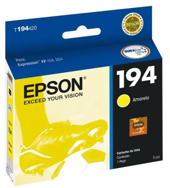 Cartucho Epson Amarelo 5ml - T194420-br