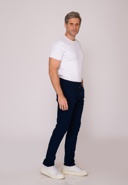 Calça Macaw Sarja 7762 Azul Marinho