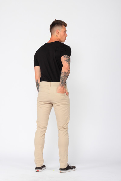 Calça Macaw Sarja 7762 Bege Claro