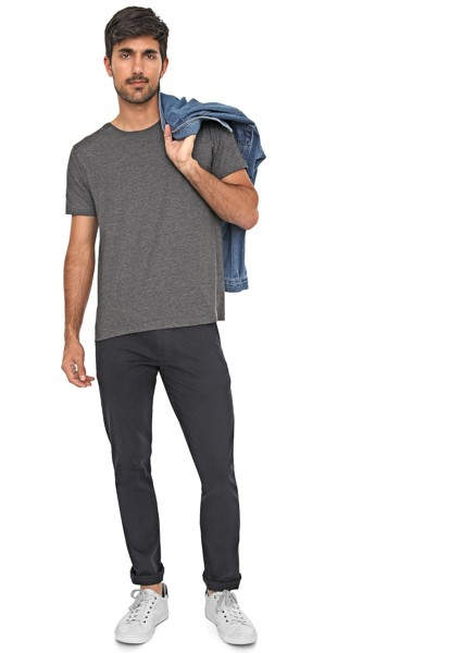 Calça Macaw Sarja 7762 Cinza