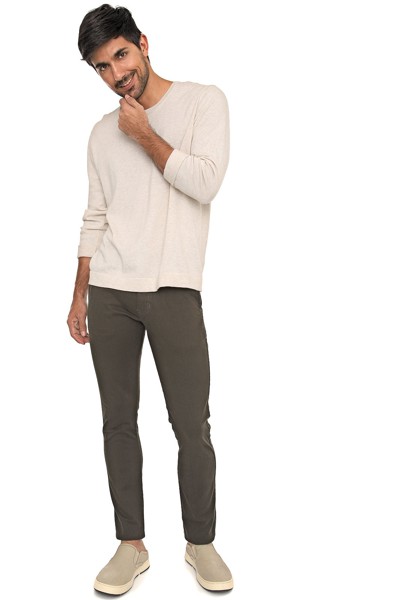 Calça Macaw Sarja 7762 Verde Musgo