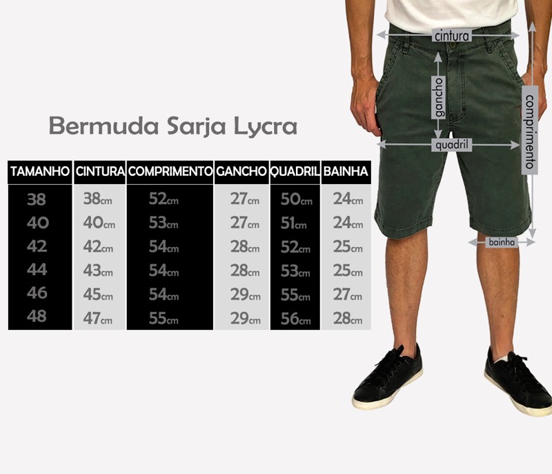 Bermuda Macaw Sarja 7764 Azul Marinho