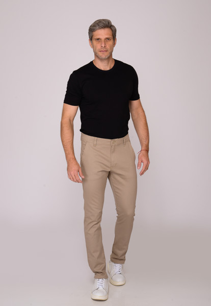 Calça Macaw Sarja 7767 Bege