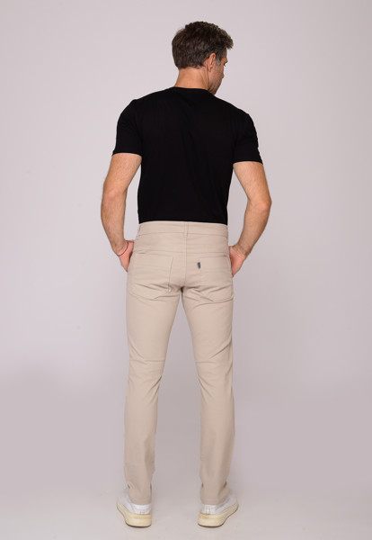 Calça Macaw Sarja 7767 Bege Claro