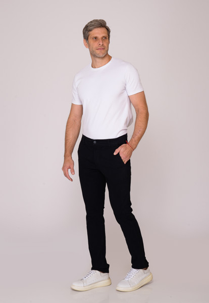 Calça Macaw Sarja 7767 Preta